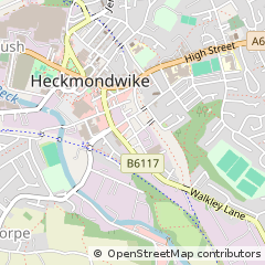 Map of Heckmondwike, West Yorkshire