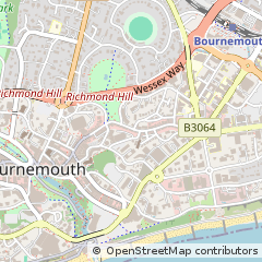 Map of Bournemouth, Dorset
