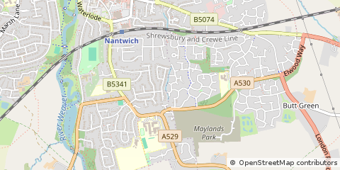 Map of Nantwich