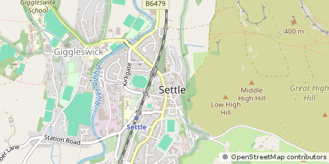 Map of Settle, North Yorkshire