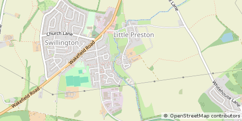 Map of Leeds, West Yorkshire