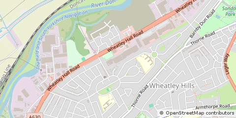 Map of Doncaster