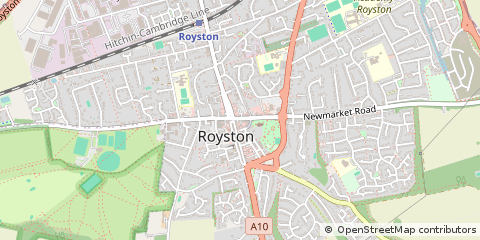Map of Royston, Hertfordshire