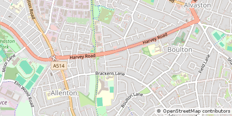 Map of Derby, Derbyshire