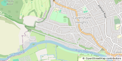 Map of Reading, Berkshire