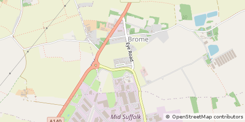 Map of EYE, Suffolk