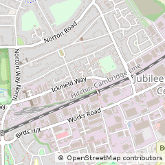 Map of Letchworth Garden City, Hertfordshire