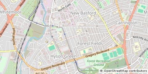 Map of Nottingham