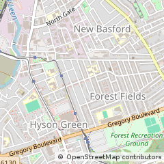 Map of Nottingham