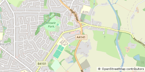 Map of Solihull