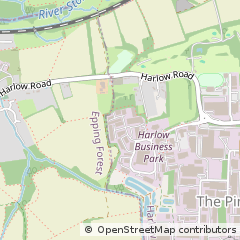 Map of Harlow, Essex