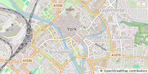 Map of York, North Yorkshire