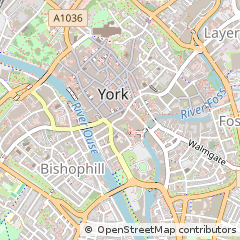 Map of York, North Yorkshire