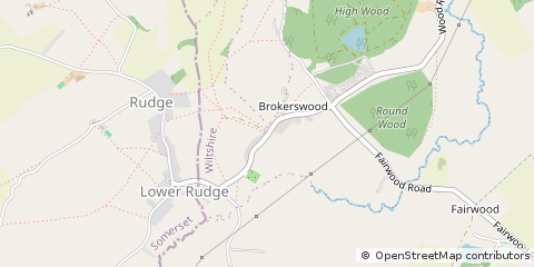 Map of Westbury, Wiltshire