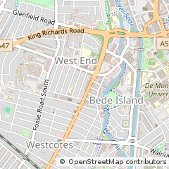 Map of Leicester, South Yorkshire
