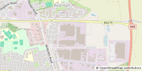 Map of Darlington, Co Durham