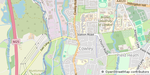 Map of Uxbridge