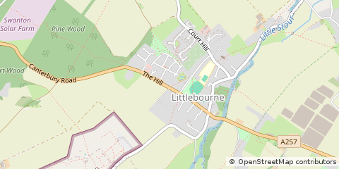 Map of Canterbury, Kent