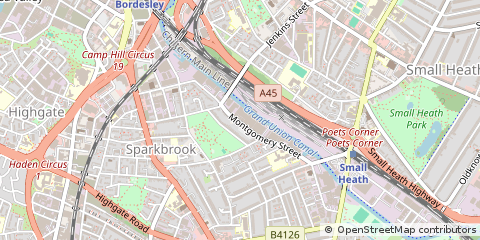 Map of Birmingham