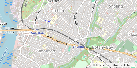 Map of Southampton, Hampshire