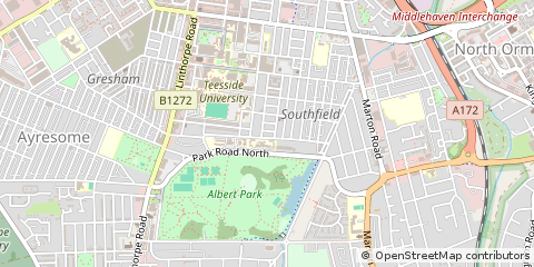 Map of Middlesbrough