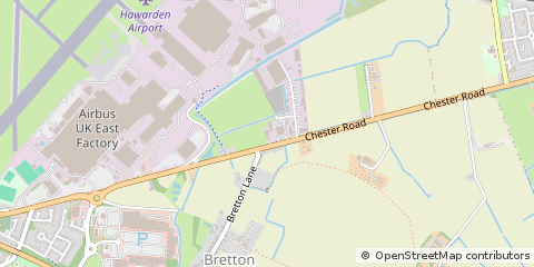 Map of Chester, Flintshire