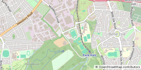 Map of Leeds, West Yorkshire