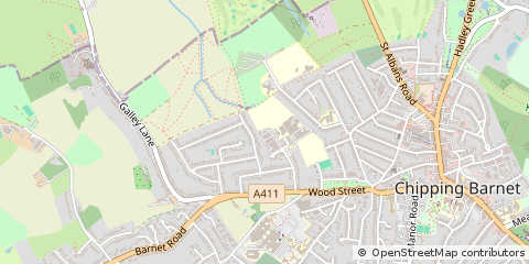 Map of Barnet, Hertfordshire