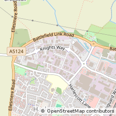 Map of Shrewsbury, Shropshire