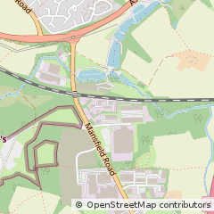 Map of Sheffield, South Yorkshire