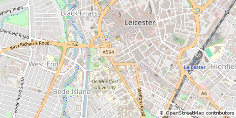 Map of Leicester