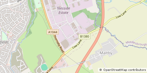 Map of Thornaby, Cleveland