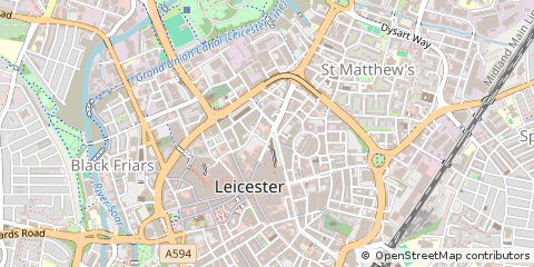 Map of Leicester