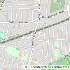 Map of Hornchurch, Essex