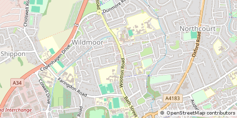 Map of Abingdon, Oxfordshire