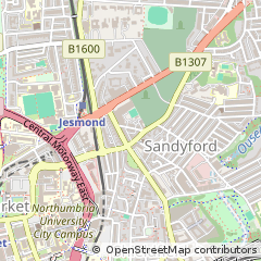 Map of Newcastle Upon Tyne
