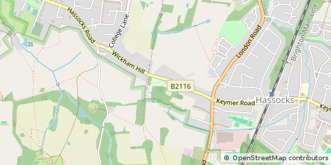 Map of Hassocks, West Sussex