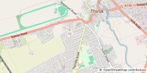 Map of Thirsk, North Yorkshire
