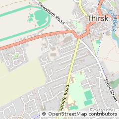 Map of Thirsk, North Yorkshire