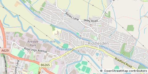 Map of Keighley, West Yorkshire