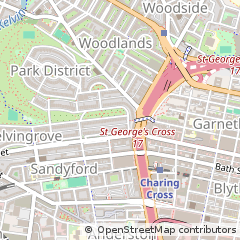Map of Glasgow, Strathclyde