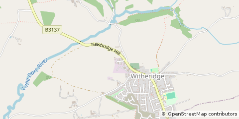 Map of Tiverton, Devon