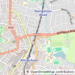 Map of Altrincham, Greater Manchester
