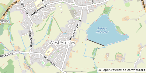 Map of Wakefield, West Yorkshire