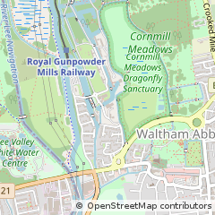 Map of Waltham Abbey, Essex