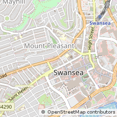 Map of Swansea