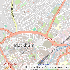 Map of Blackburn, Lancashire