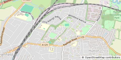 Map of Brentwood, Essex
