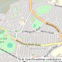 Map of Birmingham, West Midlands