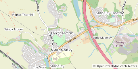 Map of Crewe, Cheshire
